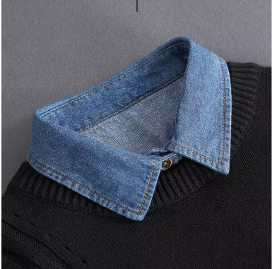 Faux Col en Jean - vue 3