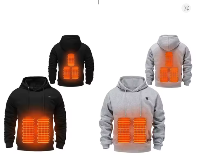 Sweat à Capuche Chauffant USB Unisexe - vue 3