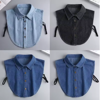 Faux Col en Jean - plusieurs coloris