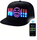 Casquette LED Connectée - affichage personnalisable